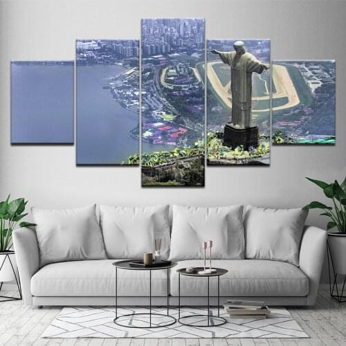 Canvas Painting Rio de Janeiro city 5 Pieces Wall Art Painting Modular Wallpapers Poster Print for living room Home Decor