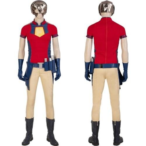 Halloween Peacemaker Cosplay Costume Fancy Adult Captain Christopher Smith Hero Outfit