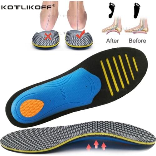 KOTLIKOFF Arch Foot Insoles Orthopedic Shoes Sole Insoles For Feet Arch Support Sports Shoes For Walking Insert Feet Care Insole