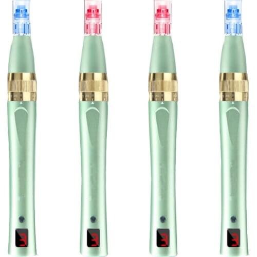 Colorful Electric Microneedle Derma Pen V5 Therapy Needle Cartridges Drag Nano Skin Care Device Auto Derma Micro Needling Pen
