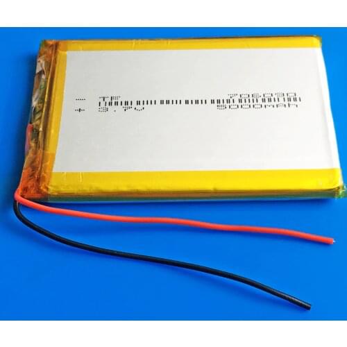 3.7V 5000mAh Polymer Lithium LiPo Rechargeable Battery 706090 For GPS PSP DVD PAD E-book tablet pc laptop power bank video game