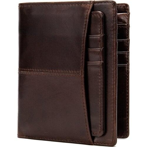 Mens Wallet Genuine Leather Coin Purse Slim/ Mini Wallets Male Money Bags Men Leather Wallet for Card Wallet Purse