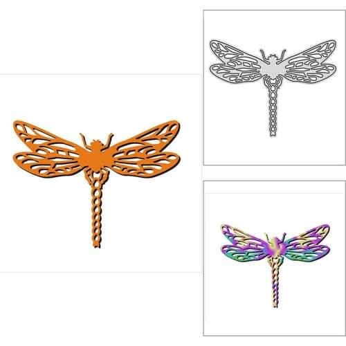 New 2021 Red Dragonfly Insect Metal Cutting Dies for DIY Scrapbooking Paper and Card Making Decorative Embossing Craft No Stamps
