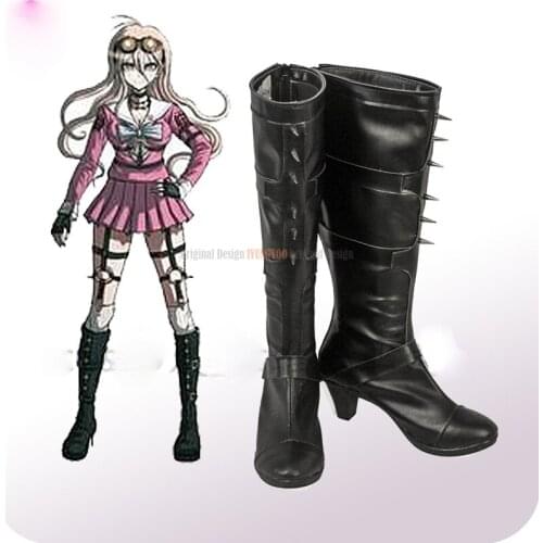 Dangan ronpa V3 Killing Harmony Iruma Miu Anime Characters Shoe Cosplay Shoes Boots Party Costume Prop