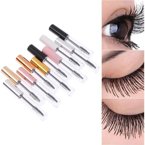 1pcs 10ml Empty Eyelashes Tube Mascara Tube Vials Bottle Tool Fashion For Castor Oil DIY Mascara Container Set With Silver Cap