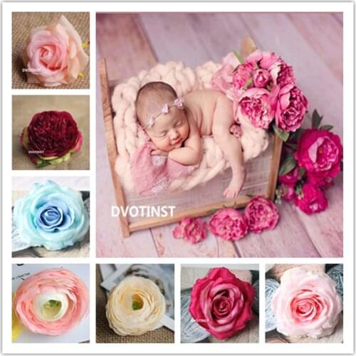 Dvotinst Baby Photography Props Artificial Flowers Decoration Floral Fake Flower Fotografia Accessories Studio Shoots Photo Prop