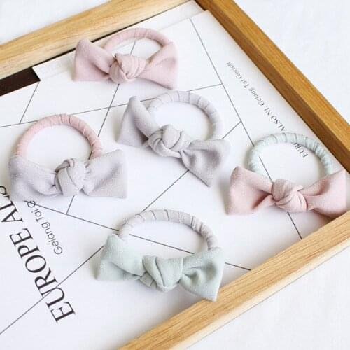 1PSC Women Satin Ribbon Bow Elastic Hair Band/Hair Tie Ring Rope Scrunchie Ponytail Holder Headbands Hair Accessories Hairbands