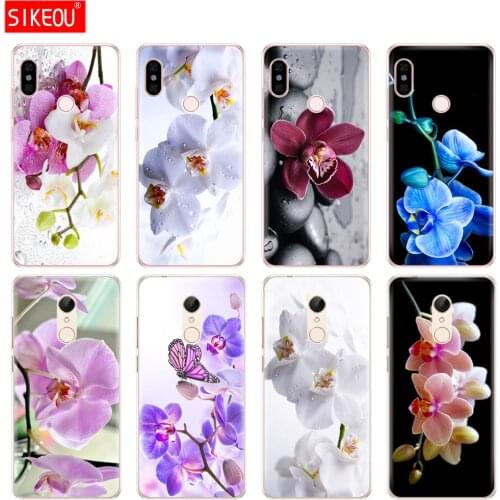 Silicon Cover phone Case for Xiaomi redmi S2 Y2 6 5 2 3 3s pro PLUS redmi note 4 4X 4A 5A 6A Orchid Flowers Colorful
