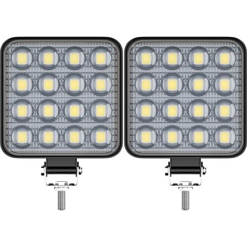 1X 48W LED Work Light Square Super Bright Daytime Running Lamp White Modified Lights DC12V/24V For Off-road Car Motorcycle Truck