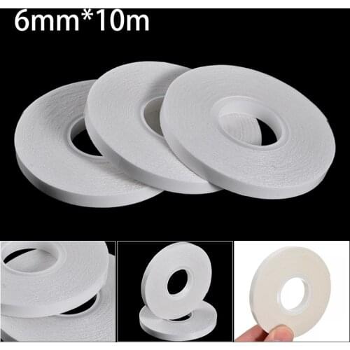 3 Roll 10 Meter Water Soluble Double-Side Adhesive Sewing Tape Snap Button Sewing Dolls Craft Roller Stickers Sewing Tool