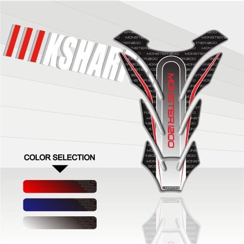 New Motorcycle 3D Personality Protection Cover Fuel Tank Sticker Creative Fishbone Applique Applicable for DUCATI MONSTER 1200