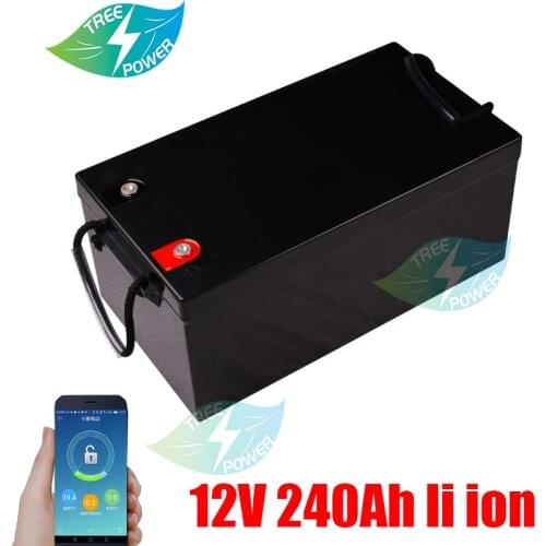12V 240AH Li ION battery pack 150AH RV solar and Motor Lithium Iron Phosphate outdoor Camping waterproof