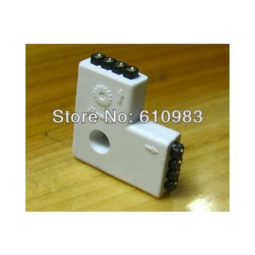 5pieces\lot) Connector Female 4 Pins 2way L Shape For Led Strip Lights RGB 5050 3528 DIY