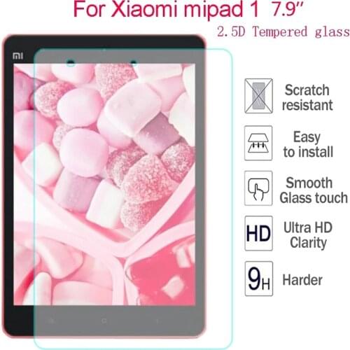 9H Tempered Glass For Xiaomi Mipad 1 7.9'' 2.5D Explosion Proof Screen Protector Film For Mi pad 1 0.3mm Hard Cover Transparent