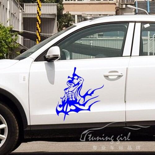 Car Stickers Warrior Samurai Funny Creative Decals For Door Waterproof Vinyls Auto Tuning Styling 33cm 50cm D22