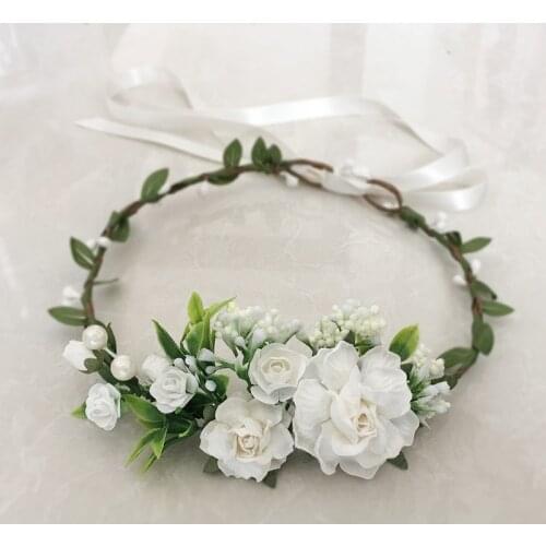 Free Shipping Ivory Flower Girl Crown