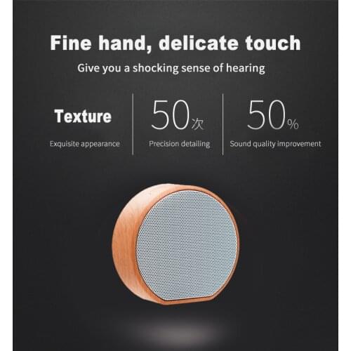 A60 Bluetooth Speaker Mini Wireless Stereo Loudspeaker Mp3 Player Subwoofers Wood Speaker Sound Box For Iphone Huawei Laptop PC