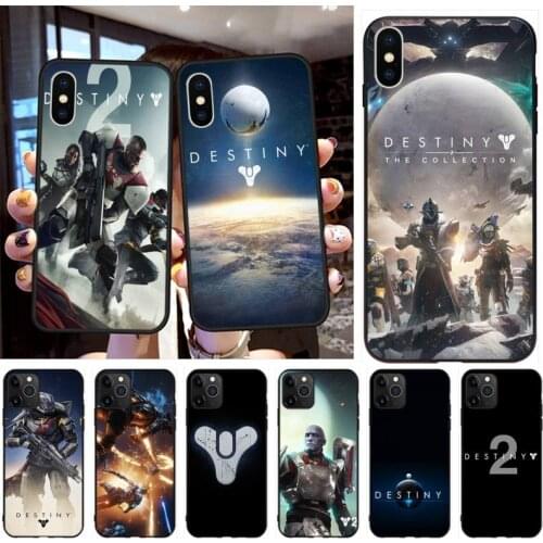 Destiny 2 game Black TPU Soft Rubber Phone Cover for iPhone 11 pro XS MAX 8 7 6 6S Plus X 5S SE 2020 XR case