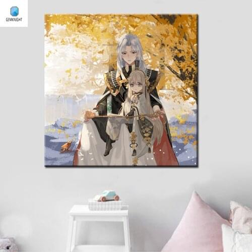Diy oil painting anime pictures digital paint by numbers drawing practice for kids modular painting with canvas