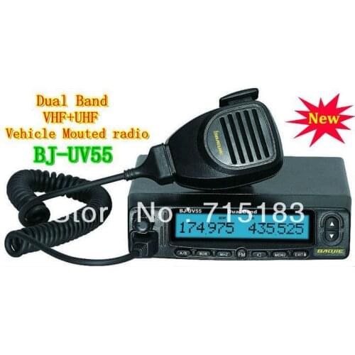 Dual Band Vehicle Transceiver/Mobile Radio VHF 136-174MHz & UHF:400-480MHz 45W/35W 128CH BJ-UV55