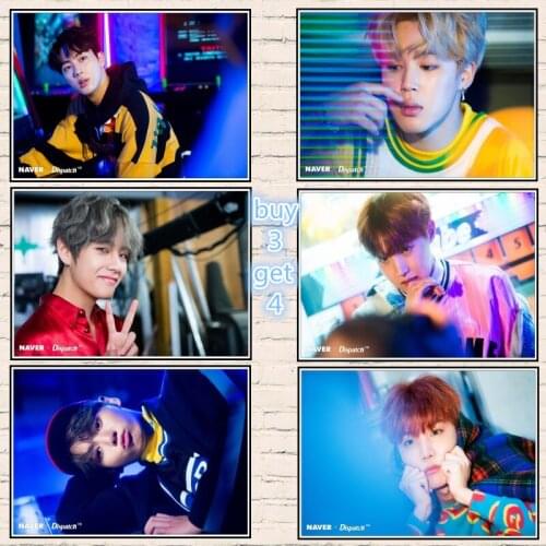 Korean BOYS K-POP Bangtan Boys Poster New Style Latest Poster Decoration Painting Hd Photo Paper 2009