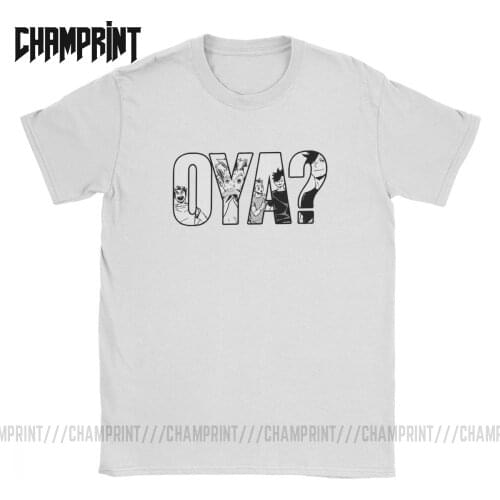 Oya Haikyuu T-Shirt Men Kuroo Anime Bokuto Oya Manga Shoyo Volleyball Cotton Tees Short Sleeve T Shirts Plus Size Clothes