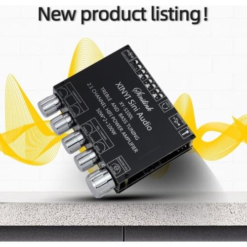 HIFI TPA3116 5.0 Bluetooth Subwoofer Amplifier Board 50WX2+100W 2.1 Channel Stereo speaker Audio BASS AMP Module Home music