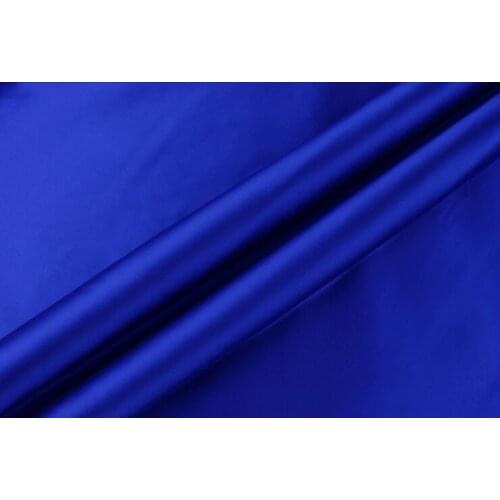 Howmay pure silk fabric stretch satin charmeuse 19m/m 108cm 42" sapphire blue 13# for dress womens clothes shirt