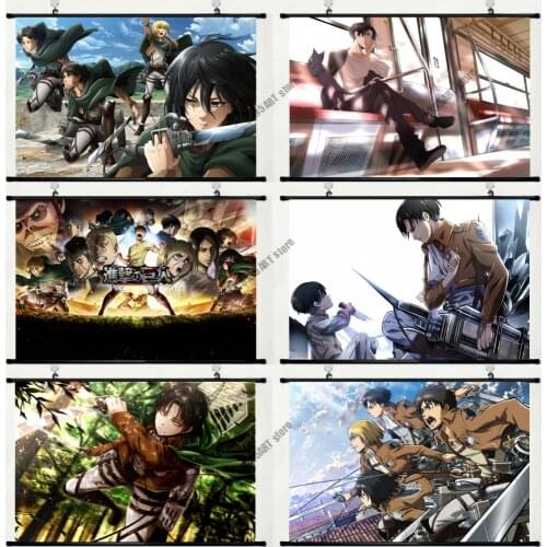 Classic Japanese Anime Canvas Painting Wall Art Attack on Titan Prints Posters Room Decor Pictures for Bedroom Home Decoration