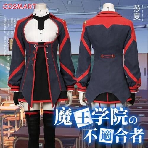Anime Maou Gakuin no Futekigousha Misha Sasha Necuro Cosplay Costume Lovely Dress School Uniform Halloween Suit For Women New 20