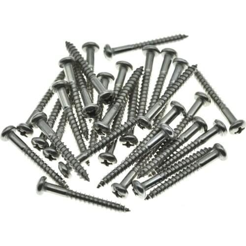 Dopro Stainless Steel Phillips Head Vintage-Style Guitar Tremolo Bridge Mounting Screws for Fender Strat/Stratocaster