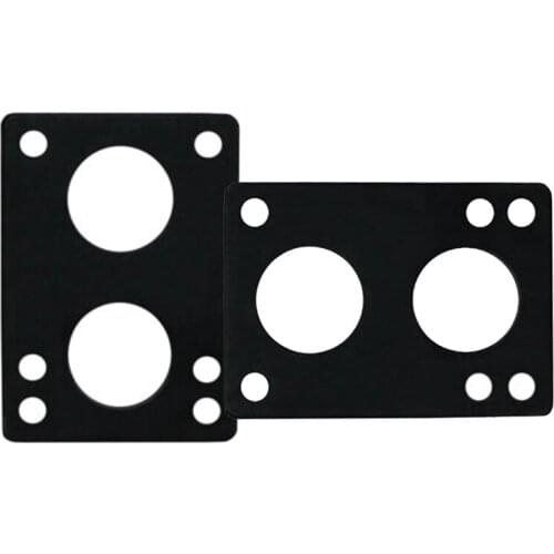 HOT 1 Pair Skateboard Rubber Gasket 12mm Skateboard Gasket Longboard Riser Pads Risers Skateboard Shock Pads Black