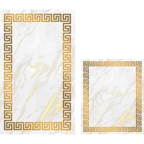 Digital Marble 02 2'li Bathroom Mat Set Toilet Seat Pad 0419 03