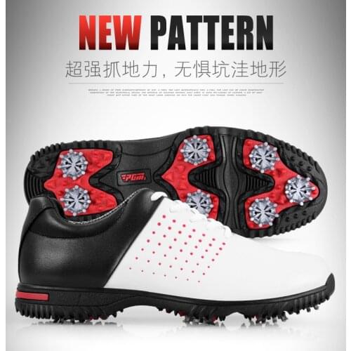 New PGM golf shoes Waterproof breathable shoes microfiber leather shoes mens Golf slip Octopus spikes