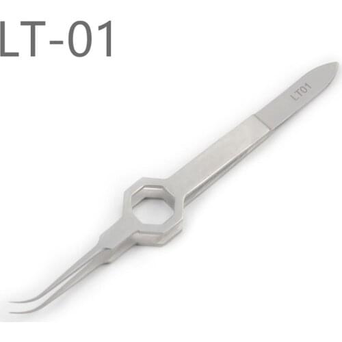 Tweezers Curved Straight Stainless LT Steel Tweezers Eyelash Extension Makeup Tools Nails Decor Professional Eyelash Tweezer