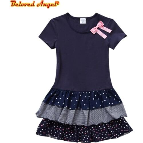 Girls Princess Dress Toddler Kids Baby Girl Clothes Vintage Red Cotton Tutu Party Dress 3-8 Year for Wedding Christmas Ball Gown