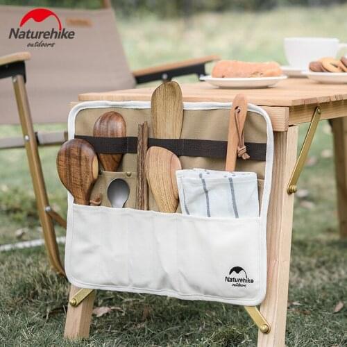 Naturehike Portable kitchen Tableware Storage Bag Chopsticks Straw Knife Fork Spoon Bag Camping Hanging Organizer