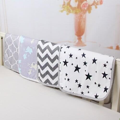 Newborn Baby Portable Waterproof 60X37cm Changing Mat Infant Foldable Travel Changing Diaper Nappy Liners Pad