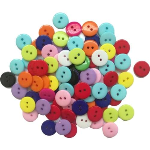 200pcs Mixed Buttons Childrens Clothing Button Wholesale Diy Resin 9/10/15MM Scrapbook Bouton for Clothing Hand Knitting Tool