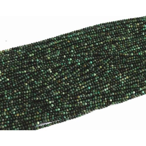 Multicolor natural africa calaite turquoises stone 2mm fashion round loose spacers beads jewelry findings accessories 15" B432