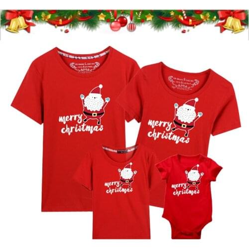 Christmas Funny Family Matching Clothes Father Mother Daughter Son T-Shirt Xmas Casual Men Women Girl Boy Clothing Baby Bodysuit