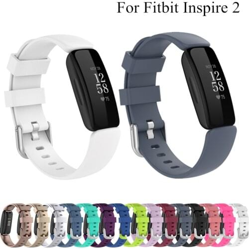 S L Size Silicone Strap For Fitbit Inspire 2 Watch Band Sports Bracelet Replacement Smartwatch For Fitbit Inspire2 Watchband