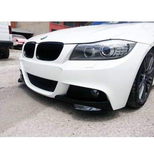 Tec E90 for BMW 3 series 2004 2005 2006 2007 2008 2009 2010 2011 2012 front BUMPER Splitter Flap corner piano bright black