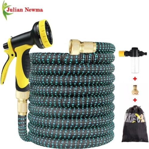 Thicken Garden Hose Expandable Magic Flexible Watering Hoses Jardin Water Pipes Shrink Car Wash Spray Gun Tuinslang Irrigation