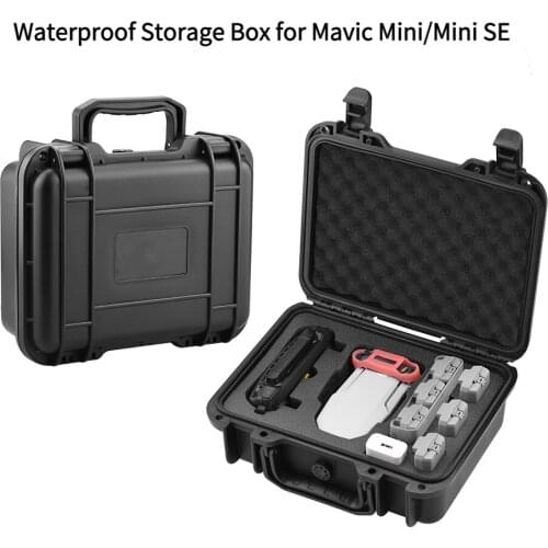 For DJI Mavic Mini/Mini SE Drone Waterproof Box Storage Carrying Case Travel Storage Hard Case Explosion-proof Box Accessories