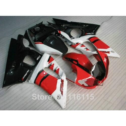High quality ABS fairing kit for YAMAHA R6 1998 1999 2000 2001 2002 R6 YZF R6 98-02 red white black fairings set #3233