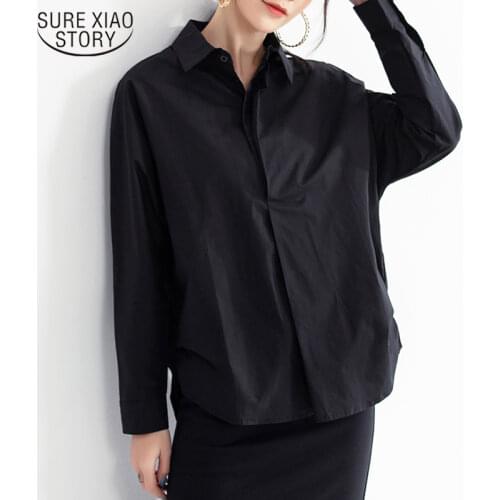 2021 Spring Autumn Office Lady Women White Long Sleeve Shirts and Blouses Chiffon Casual Shirt Plus Size Loose Blouse Tops 10239