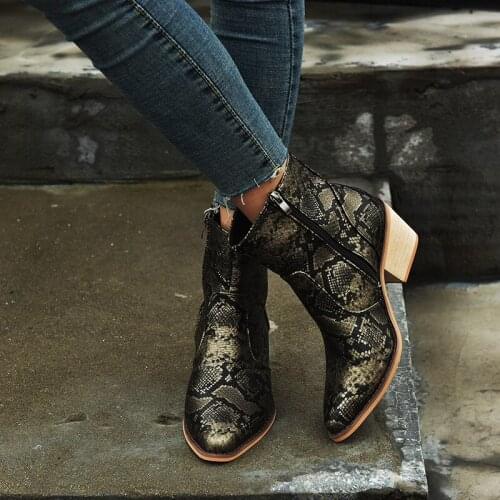 2021 Spring/Autumn Fashion Cowgirl Boots Women Shoes Winter Western Cowboy Ankle Boots Pointed Toe Leather Shoes Woman booties