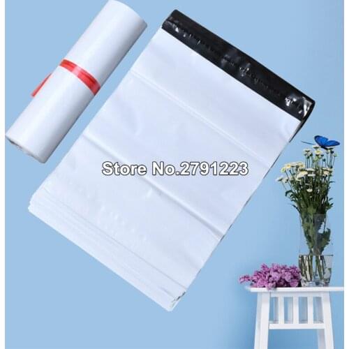 100Pcs/Lot Plastic Envelope Self-seal Adhesive Courier Storage Bags White Plastic Poly Envelope Mailer Shipping Bags