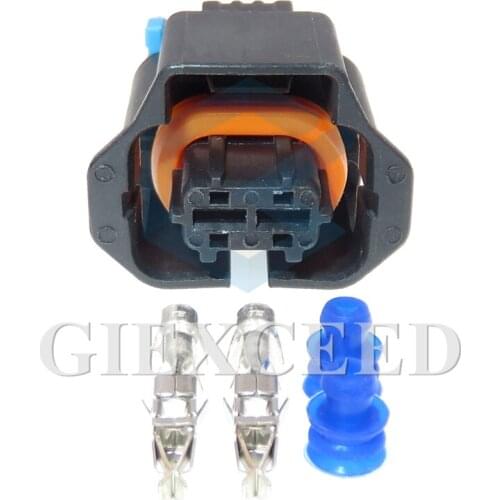 2 Sets 2 Pin Waterproof Connector 3.2 Series Car Direction Electromechanical Magnetic Valve Wire Harness Socket